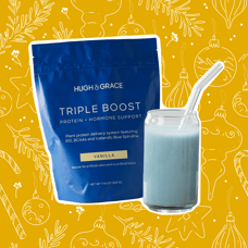 Proteína Triple Boost + Polvo de Apoyo Hormonal de Hugh & Grace 