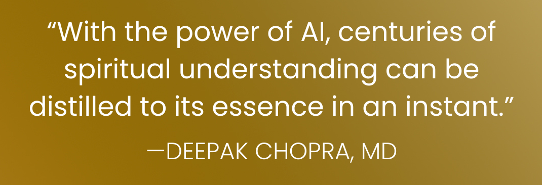 deepak chopra sobre la IA