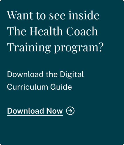 ¿Quieres ver el interior del Programa de Formación de coaches de salud? Descarga la Guía del Plan de Estudios Digital Guía del Plan de Estudios